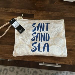 Ruby and cash clutch